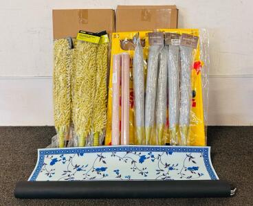 Bulk Lot DocaPole Microfiber Microfiber Dusters, Silicone Pastry Mats, Kids Playing Safety Signs, and Floral Mahjong Mat