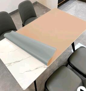(2) Zinkooat Leather Table Cover, 1.8mm Thick, 48x72 Inch Table Protector