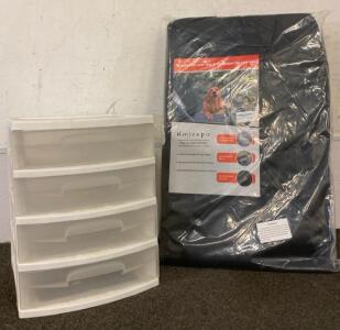 Sterilite 4 Drawer Organizer And Kmirepa Dog Car Seat Extender