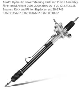 Hydraulic Power Steering Rack And Pinion Assembly For Honda Accord 2008 2009 2010 2011 2012 2.4L/3.5L Engines, And (2) FormiPow 360&deg; Swivel RV Table Leg, Adjustable Height Aluminum Alloy Detachable Table Leg Bracket for RV, Camper, Yacht, 100LBS Capacity,