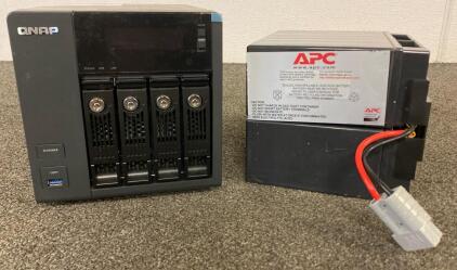 QNAP TS-453 Pro Network Attached Storage (NAS) Server And UPS APC Replacement Battery Cartridge (RBC)