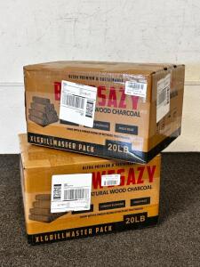 (2) Bewesazy Grilling Charcoal Boxes- 20lbs Per Box