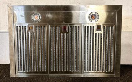36-Inch Stainless Steel Range Hood Insert, 5-Speed, Baffle Filters, Dual Lights Tested and Works