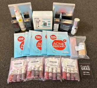 Large Mixed Health & Beauty Lot &ndash; Nebulizer, Acne Patches, Gel Nail Kits, Makeup & More,