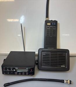 Uniden BC355N 800MHz Scanner + Realistic 10 Channel Handheld, Vertex Speaker, Accessories