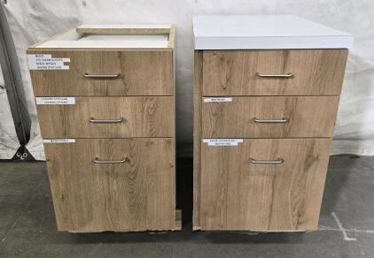 (2) Kitchen Drawers 19" x 34" x 24"
