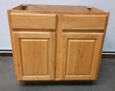 Assembled Bathroom Vanity Base Cabinet L=36" W=25" H=35"