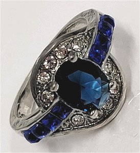 (1) Blue Sapphire Ring, Size 6
