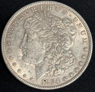 1884 Liberty Morgan 90% Silver Coin