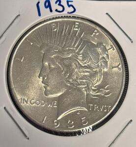 1935 Liberty Peace One Dollar Silver Coin