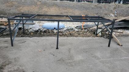 Black Steel Metal Frame Structure, 10x5x7 ft