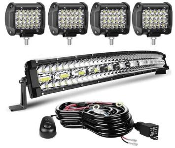 LED Light Bar Kit - 22 Inch 390W Led Light Bar, 4<br/>Inch Led Pod Lights
