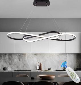 LED Chandelier,39.4inch Modern Led Pendant Light with Remote