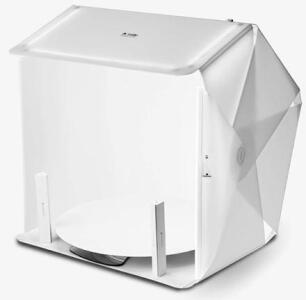 Foldio3 + 360 Studio Fullset (25inch Photo lightbox Studio W/ 10&rdquo; 360 Photography Turntable & 20&rdquo; Extended Plate Set