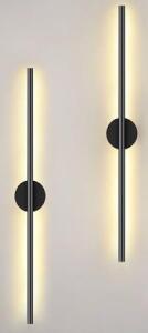 (5) Modern Black Linear Wall Sconces, 39.3&rdquo; Long