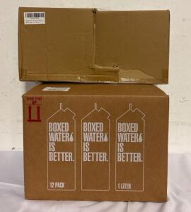 12 Pack Boxed Water (33.8 oz per bottle) And Manual Table Can Opener