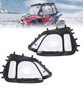 KEMIMOTO Soft Cab Upper Door Enclosures Compatible W/ Polaris RZR XP 1000 / XP Turbo 2014-2023