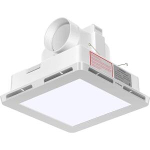 110 CFM Bathroom Ceiling Ventilation Exhaust Fan with LED Light<br/>