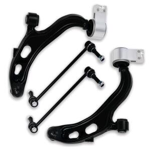 Front End 4pc Suspension Kit Fit for 2013-2018 Ford Taurus, 2013-2016 Flex and Lincoin, 2013-2016 MKS, 2013-2019 MKT, 2 Lower Control Arms w/Ball Joints 2 Sway Bar End Links