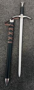 Herosplay 23.6" Stainless Steel Medieval Style Sword With Sheath