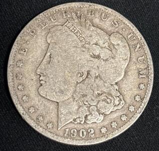 1902-O Liberty Morgan Dollar 90% Silver Coin