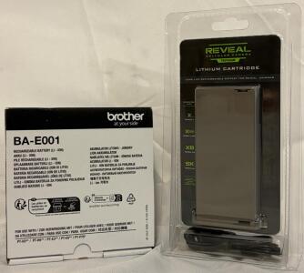 TACTACAM 2 Pack Reveal Lipo Long-Life Rechargeable Lithium Battery Packs & Brother BA-E001 Rechargeable Lithium Ion (Li-ion) Battery