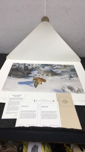 &ldquo; Winter Fox&rdquo; By Bruno Liljefors Numbered Print