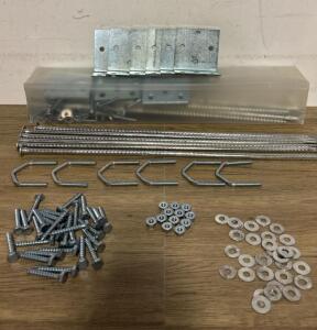 (2) Fercery Silver Fence Repair Kits, 6 Pack Per Kit, 23&rdquo;