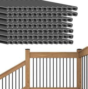 Muzata 100 Pack 36" Aluminum Deck Balusters