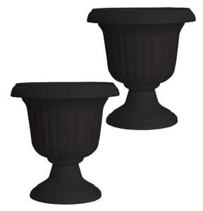 (6) Southern Patio Large 14 Inch Outdoor Garden Lightweight Utopian Urn Planter