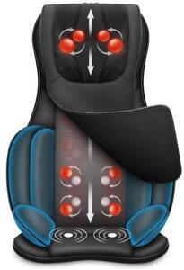 Snailax Shiatsu Neck & Back Massager Chair Pad W/ Heat