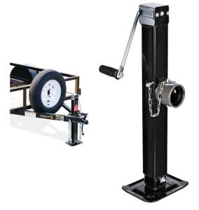 8000 lbs. Swivel Trailer Jack, Weld-On Pipe Mount Tongue Jack, 28.6" Vertical Travel