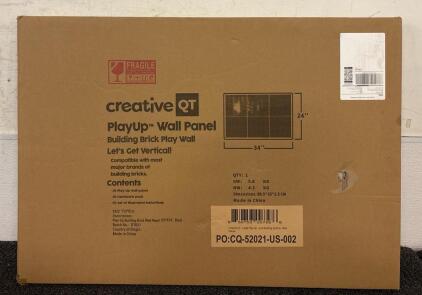 Creative QT Play Up Wall Panel Buikding Brick Play Wall 36&rdquo;x24&rdquo;