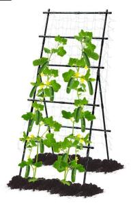 Cucumber Trellis, 6ft Tall Metal Garden Trellis for Climbing Plants Outdoor