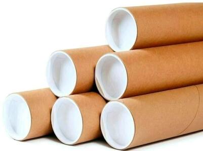 (40) Cardboard Mailing Tubes with Caps