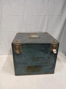 Military MK 14-6 Steel Transit Case, Sight-Gun Storage, NSN 109581-1