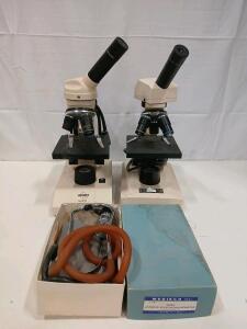 Swift M2250 & M3200 Compound Microscopes Monocular w/ DIN Objectives + Medisco 9068V Sphygmomanometer