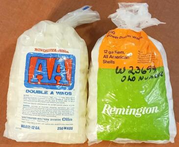 (2) Bags of 12-Gauge Shotgun Wads (Approx. 500 ct.)
