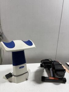 Niceday Mini Stepper Exercise Machine w/ Monitor & Bands + Back2Life Therapeutic Back Device