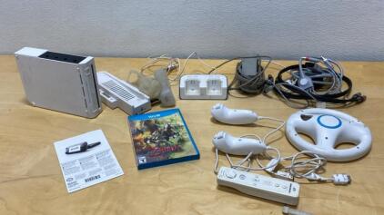 Wii System with Zelda Game (Powers On)