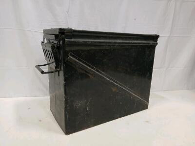 Large Military Steel Ammo Can, KX0583009012, Dual Handles, Hinged Lid