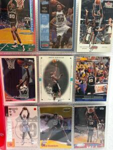 Binder of HOF/Stars Basketball Cards (126)<br/>- David Robinson, Tracy McGrady, Patrick Ewing, etc.