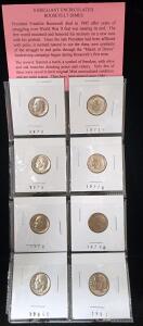 (8) 1970-1981 Brilliant Uncirculated Roosevelt Dimes