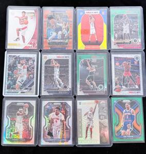 NBA Rookie & Parallel Card Lot &ndash; Kuminga, Hachimura, Toppin, Hoops/Prizm/Select, 2019-2021, 12 Cards
