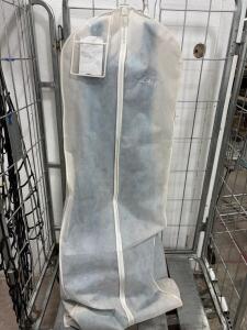 Flirt by Maggie Sottero P4622 Mermaid Gown Size 6 Laguna Blue 3D Rosette Skirt w/ Garment Bag