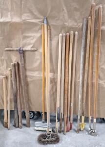 (17) Wooden Tool Handles, Assorted Sizes, Used