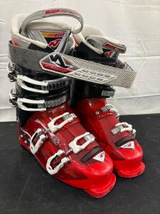 Nordica Sport Machine 100 All Mountain Ski Boots, Flex 100, 4 Buckles, Thermo Fit Liner, Red/Black