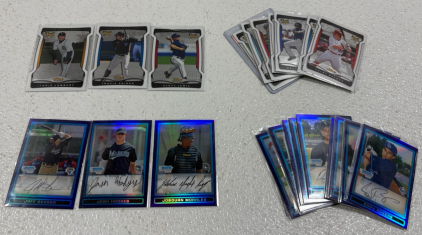 ALL Rookie Card Lot, 30 total, including Andrew Bailey, 15 cards are signed