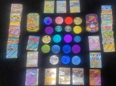 Pokemon - Cards - Coins and Tins - Holographics - (50+) - Medicham-Oricorio-and so Many Others