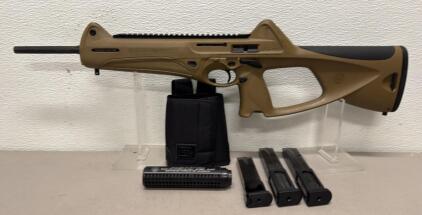 Beretta CX4 Storm FDE 9mm Carbine, 16.6" Barrel, 3 Mags, Faux Suppressor, Hard Case, CX79792